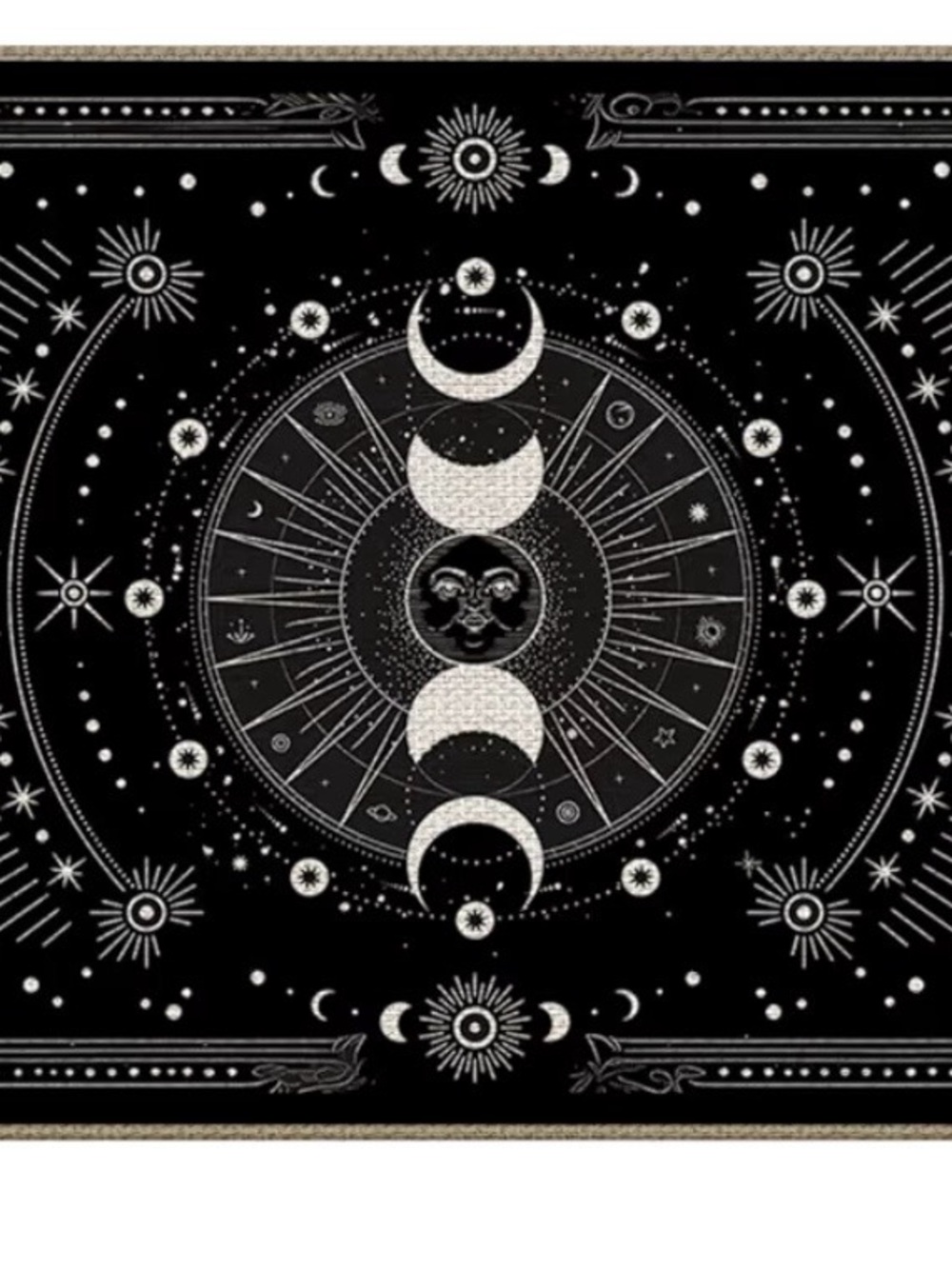 Sun and Moon Door Mat 17*30,Witchy Celestial Gothic Doormat